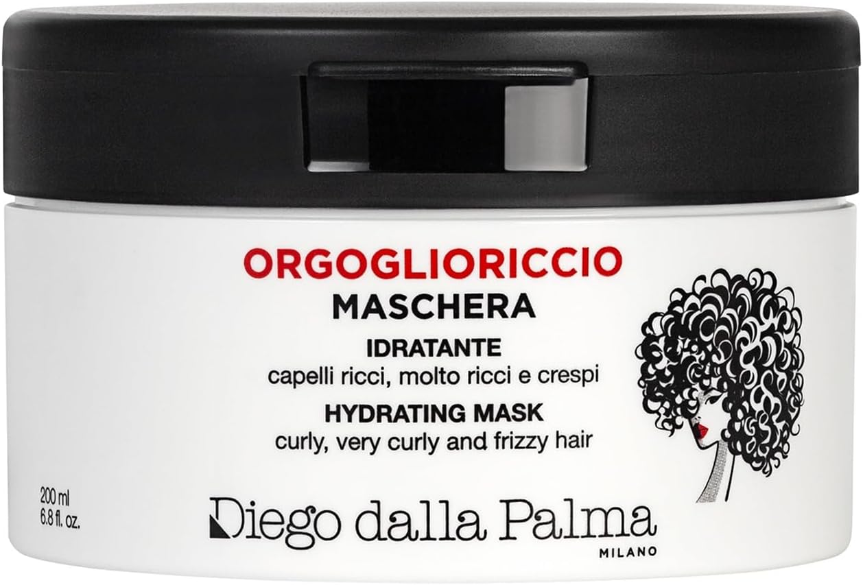 Detalle de Diego dalla Palma ORGOGLIORICCIO Maschera Idratante Anti-Crespo con Fitoceramidi, 200 ml