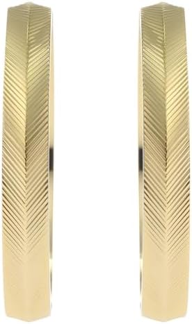 Thumbnail 6 de Fossil Damen Ohrringe aus goldfarbigem Edelstahl mit Ringverschluss – polierte Oberfläche