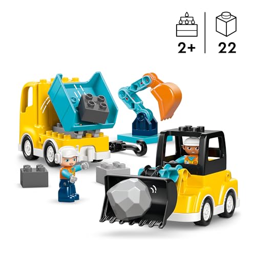 Thumbnail 1 de LEGO DUPLO Veicoli da Cantiere 3 in 1 - Gioco Didattico Montessori 10475