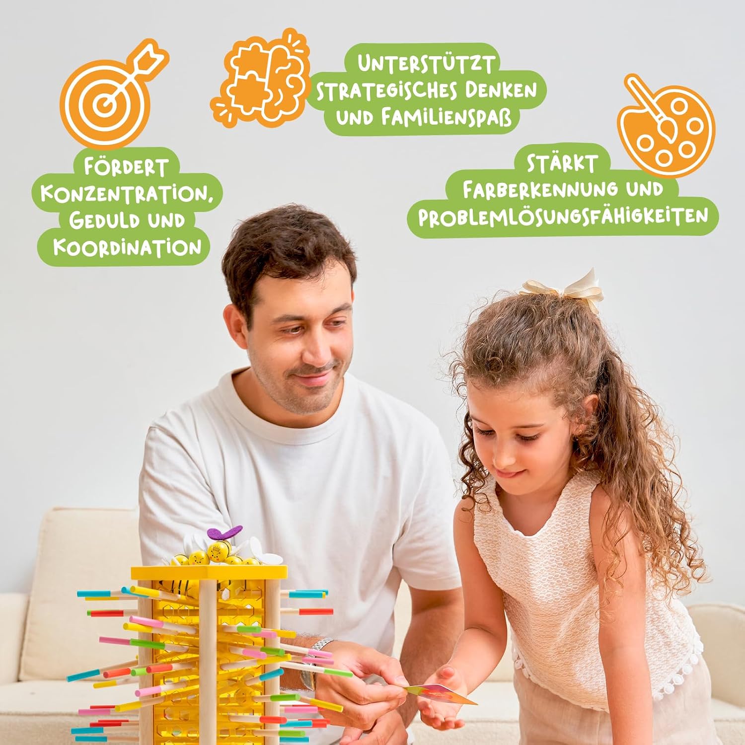Thumbnail 4 de Nene Toys BEEFALL Groß Lernspiel 4‑in‑1 für Kinder 🎲