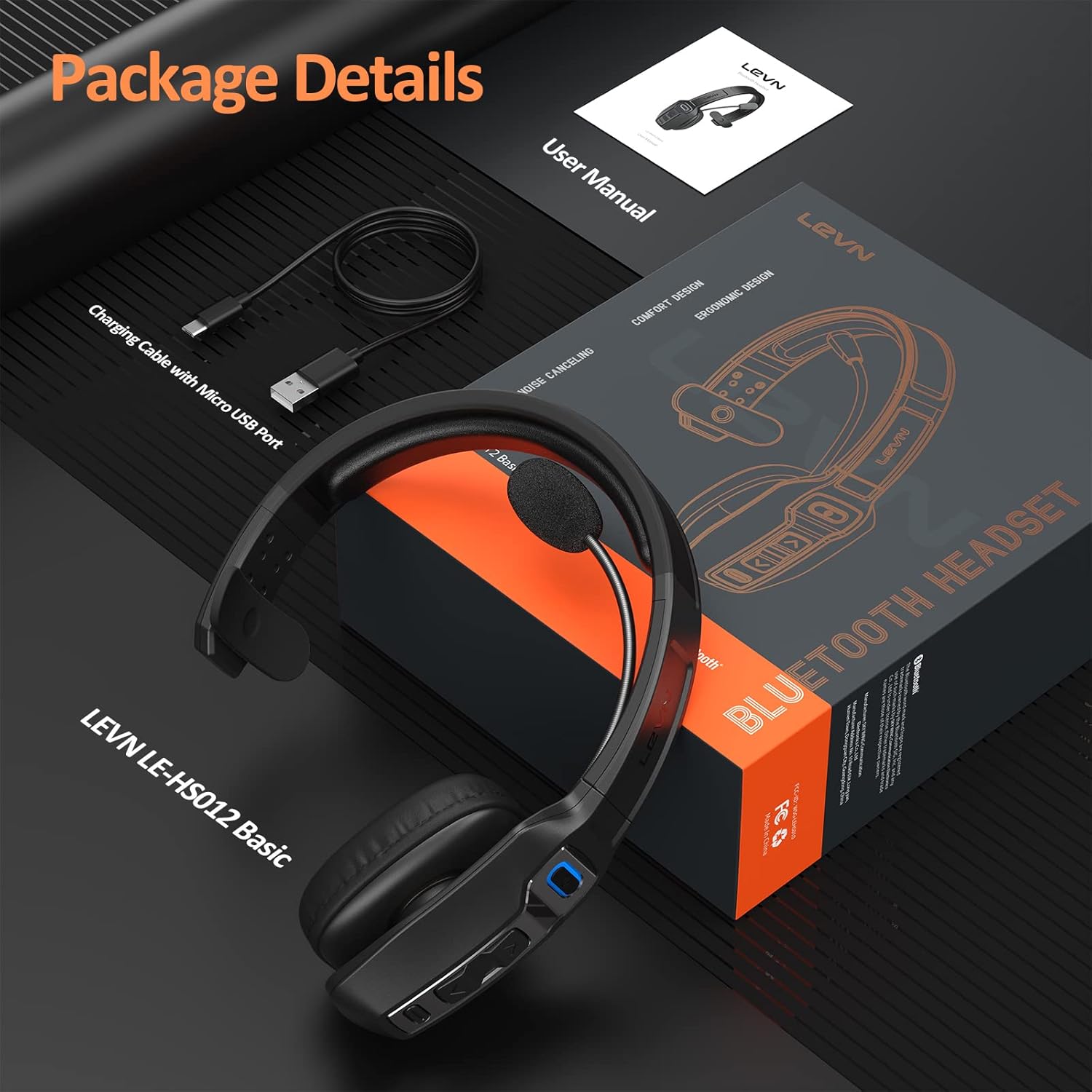 Thumbnail 6 de LEVN Bluetooth Headset 60h