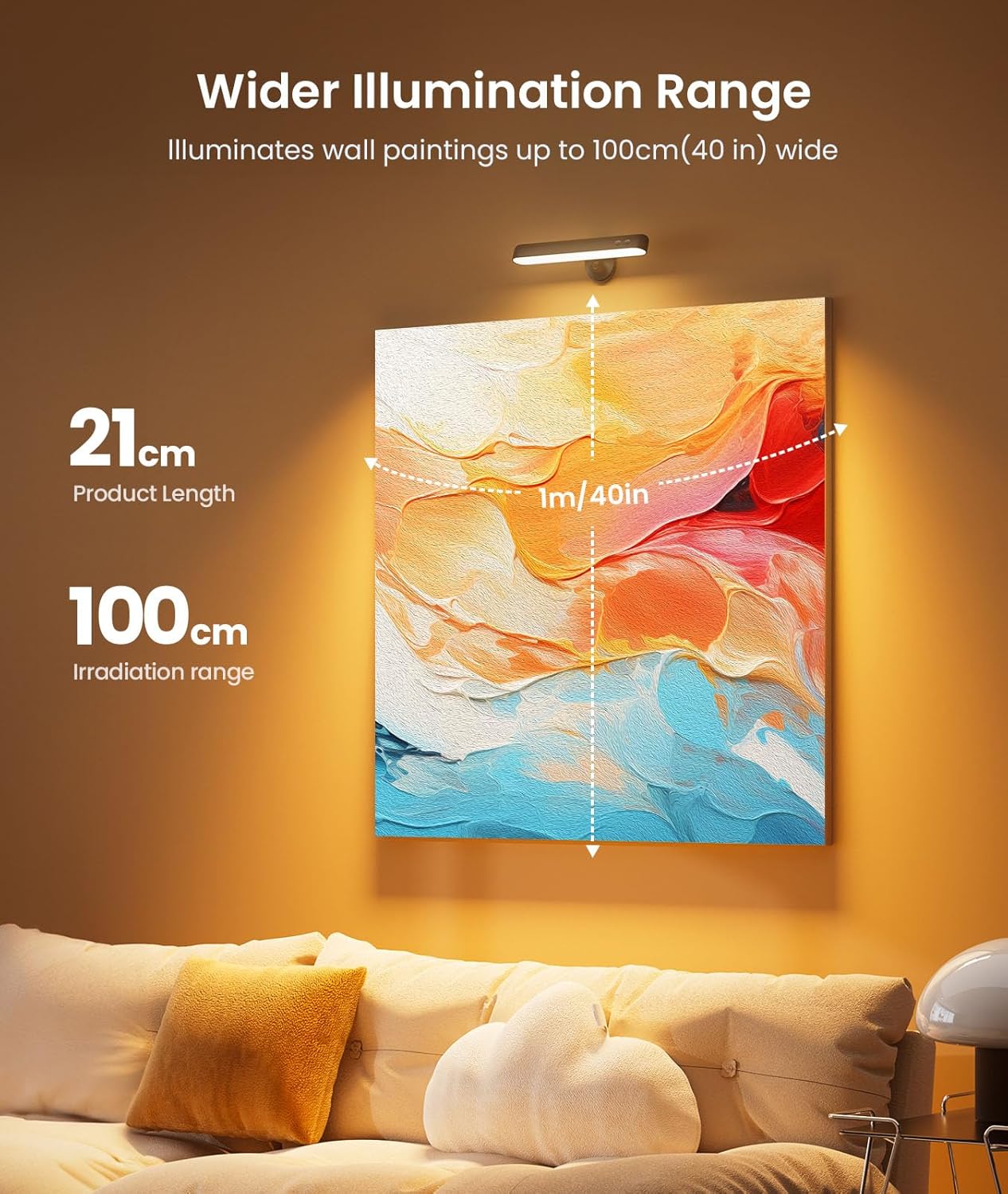 Thumbnail 3 de FULNIX Rechargeable LED Wall Sconce 7500mAh