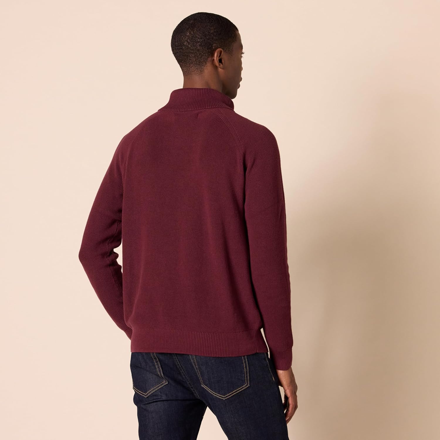 Thumbnail 2 de Amazon Essentials Men's 100% Cotton Rib Knit Turtleneck Jumper