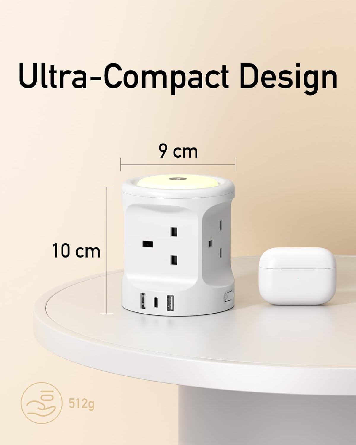 Thumbnail 5 de Extension Lead with USB Slots and Night Light 4 Way 2M