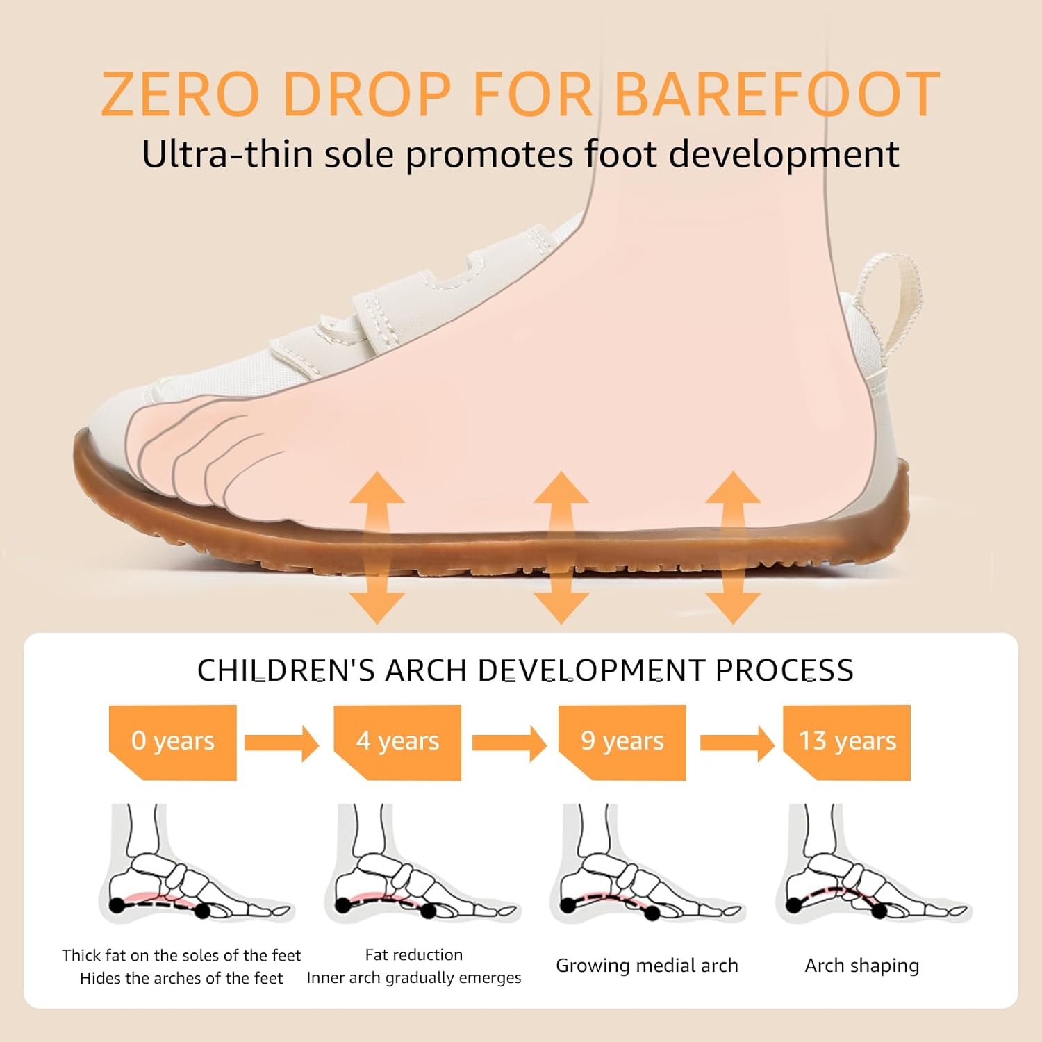 Thumbnail 3 de Toddler Wide Toe Box Barefoot Shoes: Flexible, Lightweight Kids Sneakers