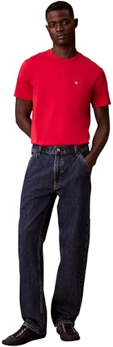 Thumbnail 4 de Calvin Klein Camiseta SS Classic Monogram tee LV04RD254G para hombre en rojo Adrenaline Rush (talla M)