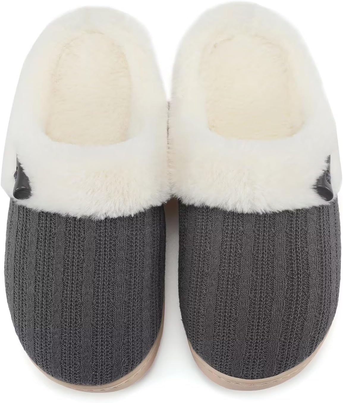 Detalle de NineCiFun Hausschuhe Damen Plüsch-Pantoffeln