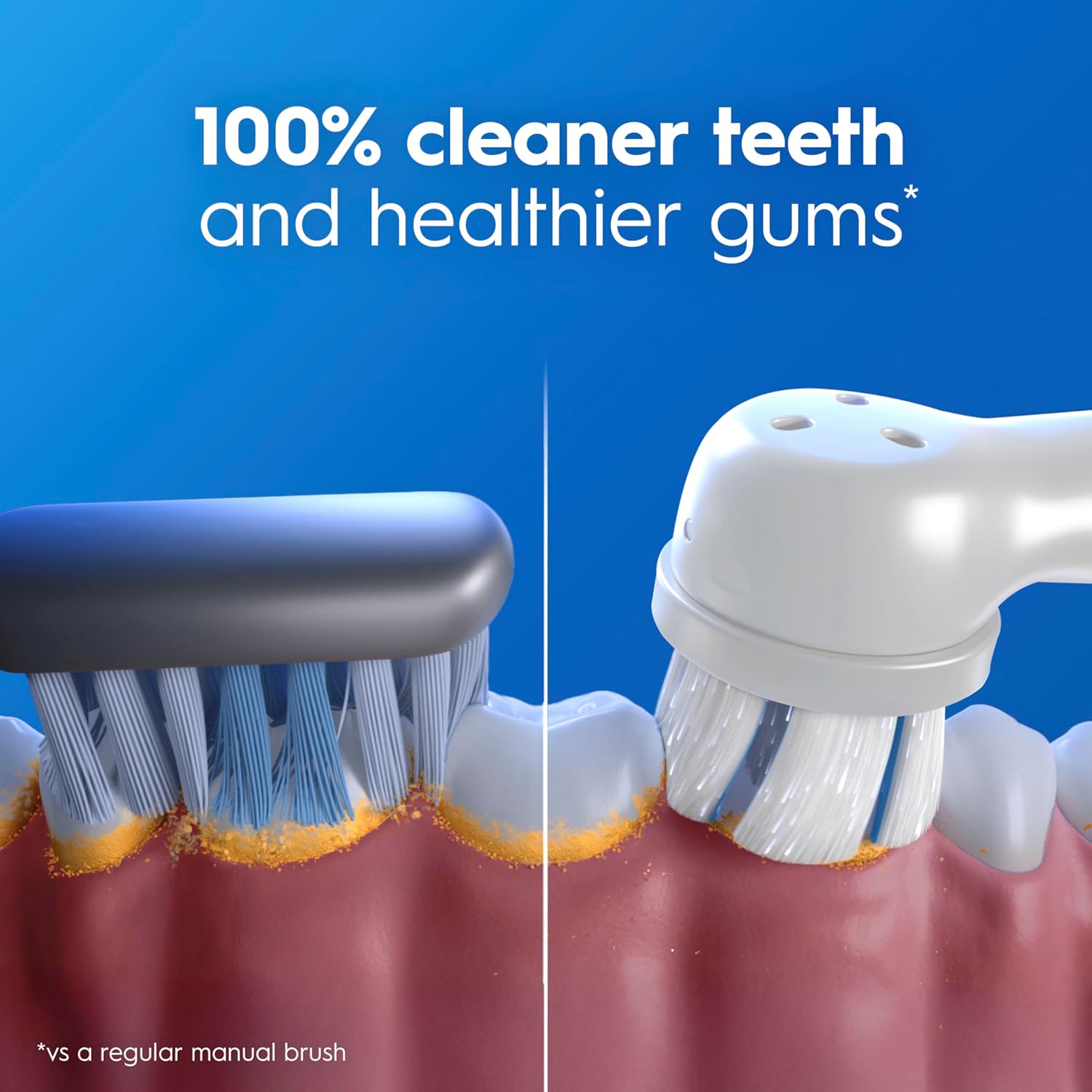 Thumbnail 4 de Oral-B iO3 Electric Toothbrush (Blue, EU plug) with 1 brush head and travel case