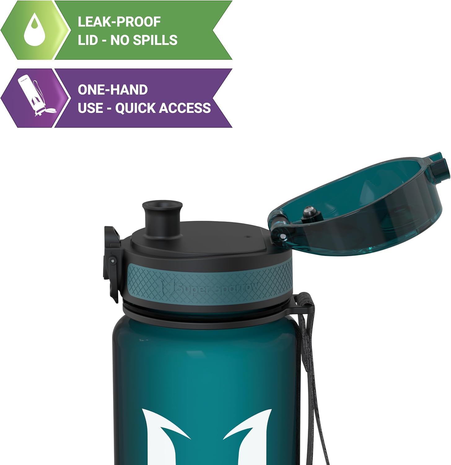 Detalle de Super Sparrow Sports Water Bottle 750ml 💧