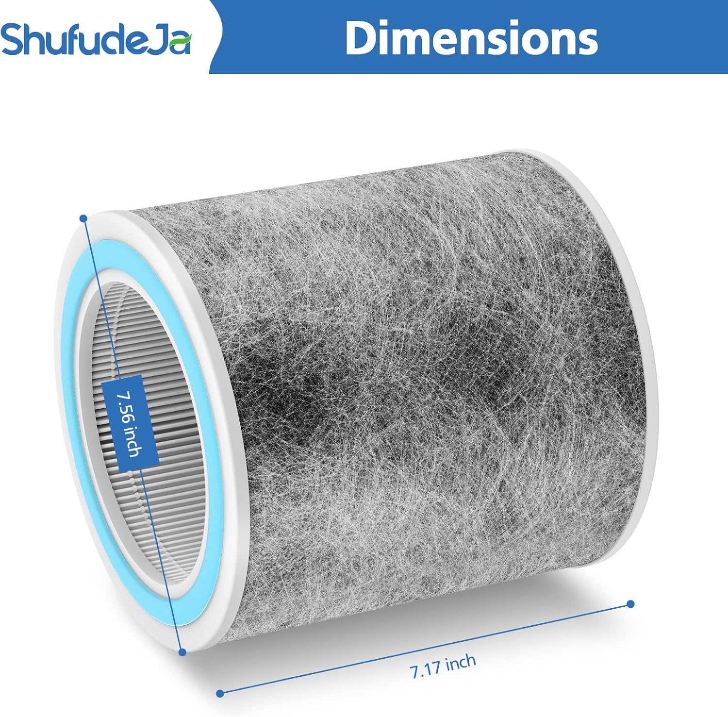 Thumbnail 4 de 2-Pack HP102 Replacement Filter (True HEPA) Compatible with Select Shark Air Purifiers