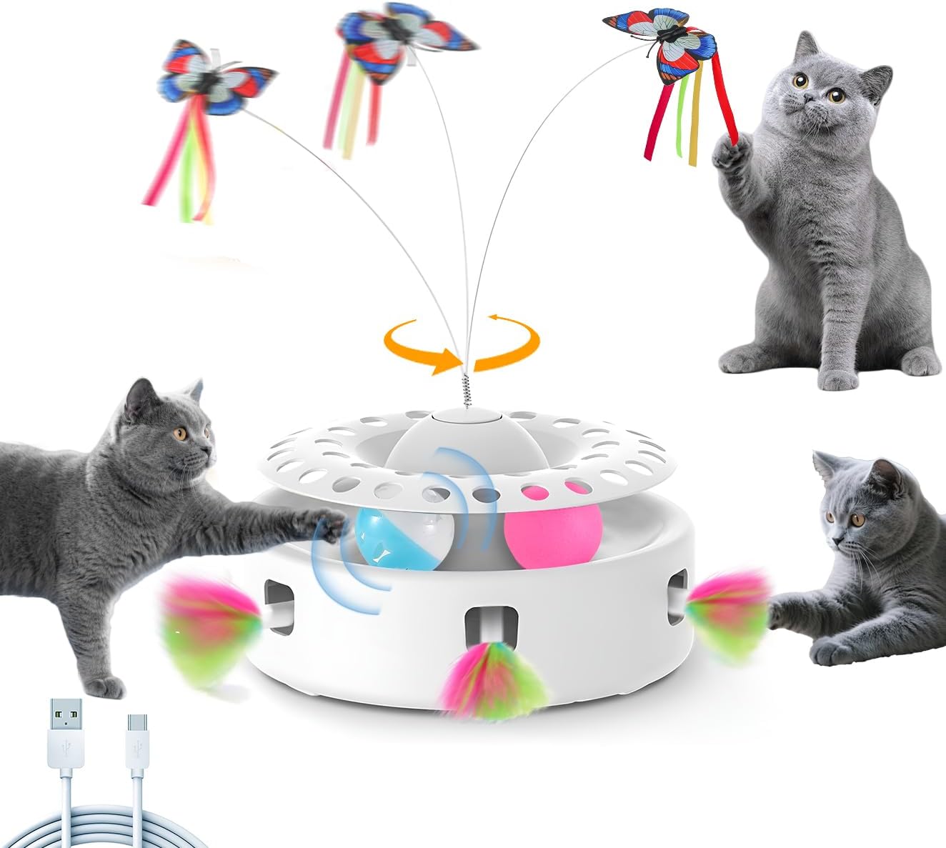 Soarer 3-in-1 Interactive Cat Toy
