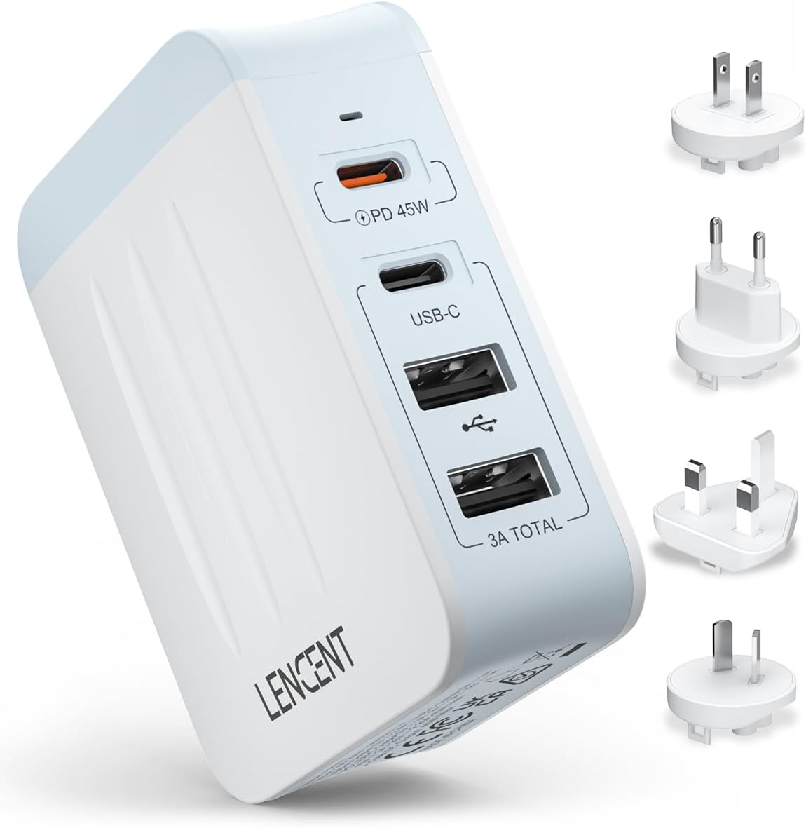 Detalle de LENCENT Universeller Reiseadapter 45W