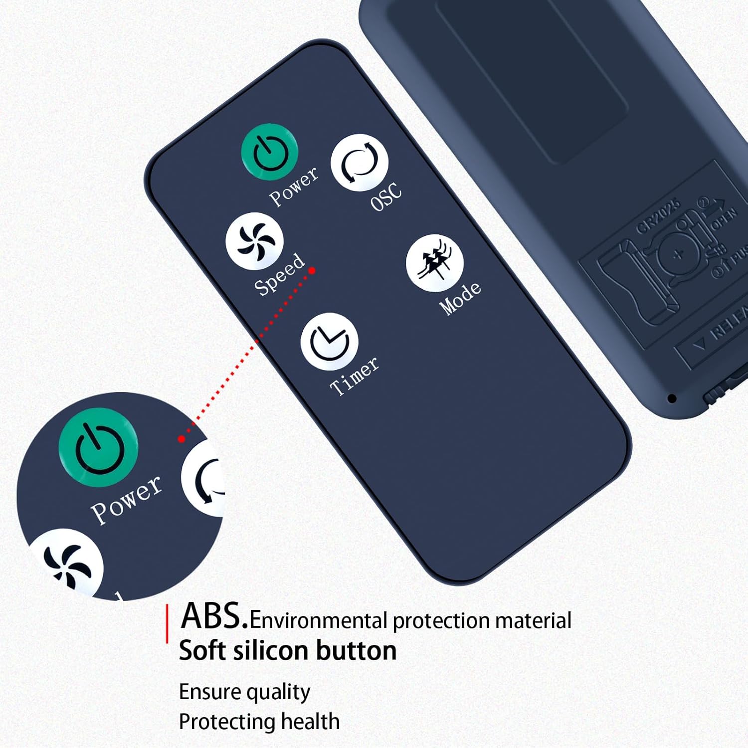 Thumbnail 2 de TCNOUMT Replacement Remote Control for Devola Silent Cooling Tower Fan