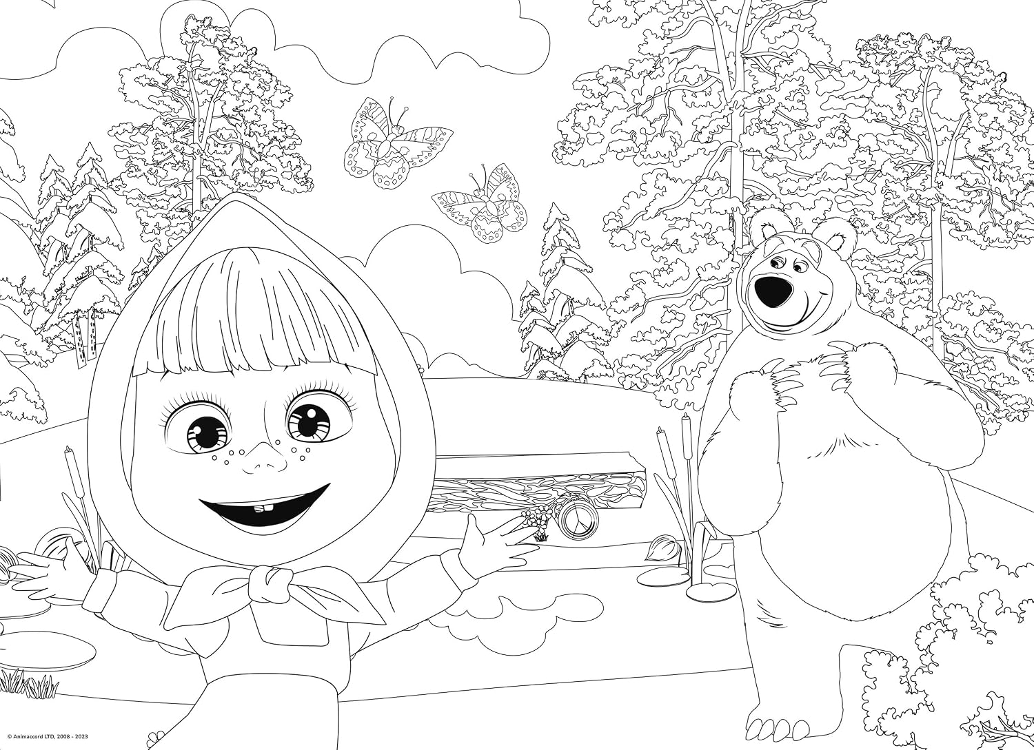 Detalle de Liscianigiochi L’Orso Masha Puzzle MaxiFloor 24 pezzi 50x70 cm multicolore