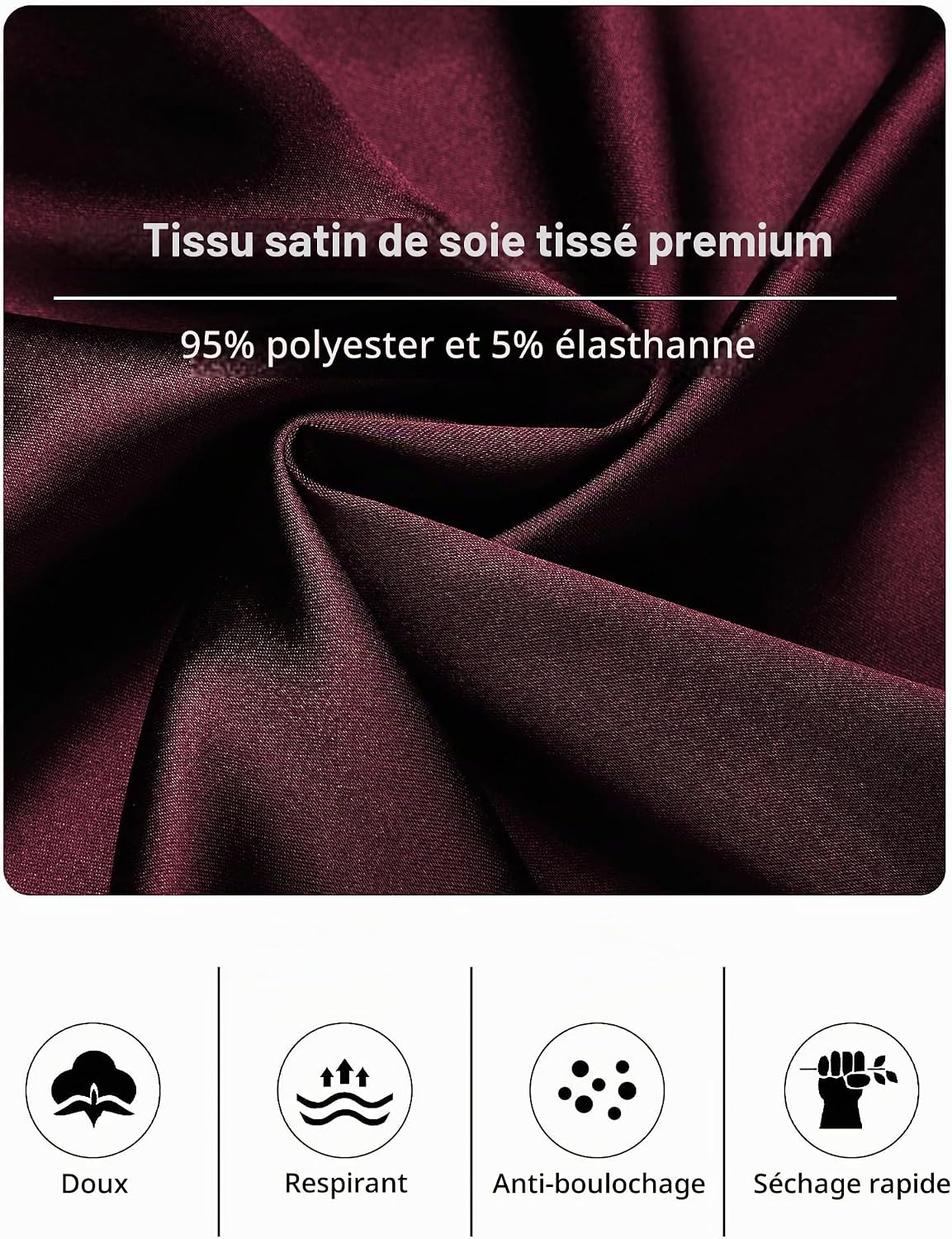 Detalle de Reliwel herenpyjamaset met lange mouwen en lange broek, polyester-elastaan