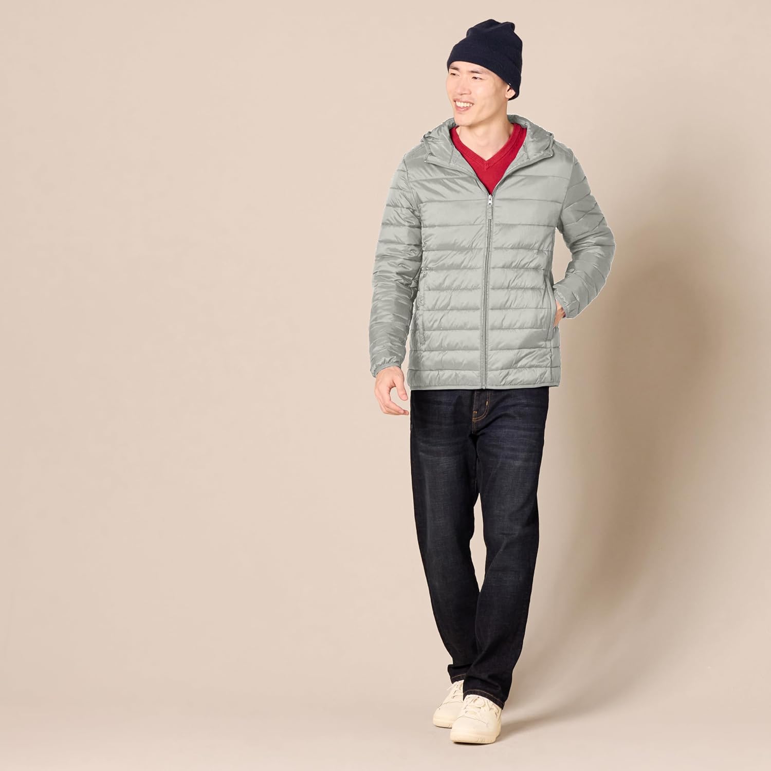 Thumbnail 3 de Amazon Essentials men’s lightweight water-resistant packable hooded puffer jacket