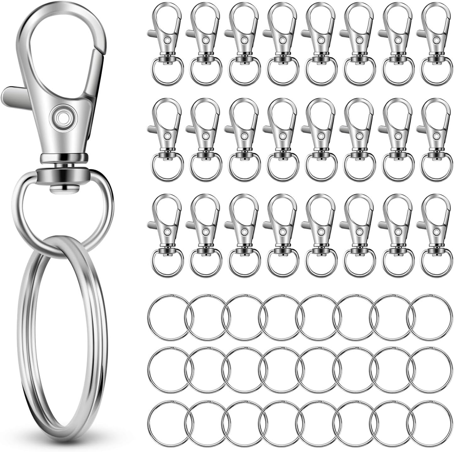 Detalle de HnoaTovy Keychain Clips, 25 Sets