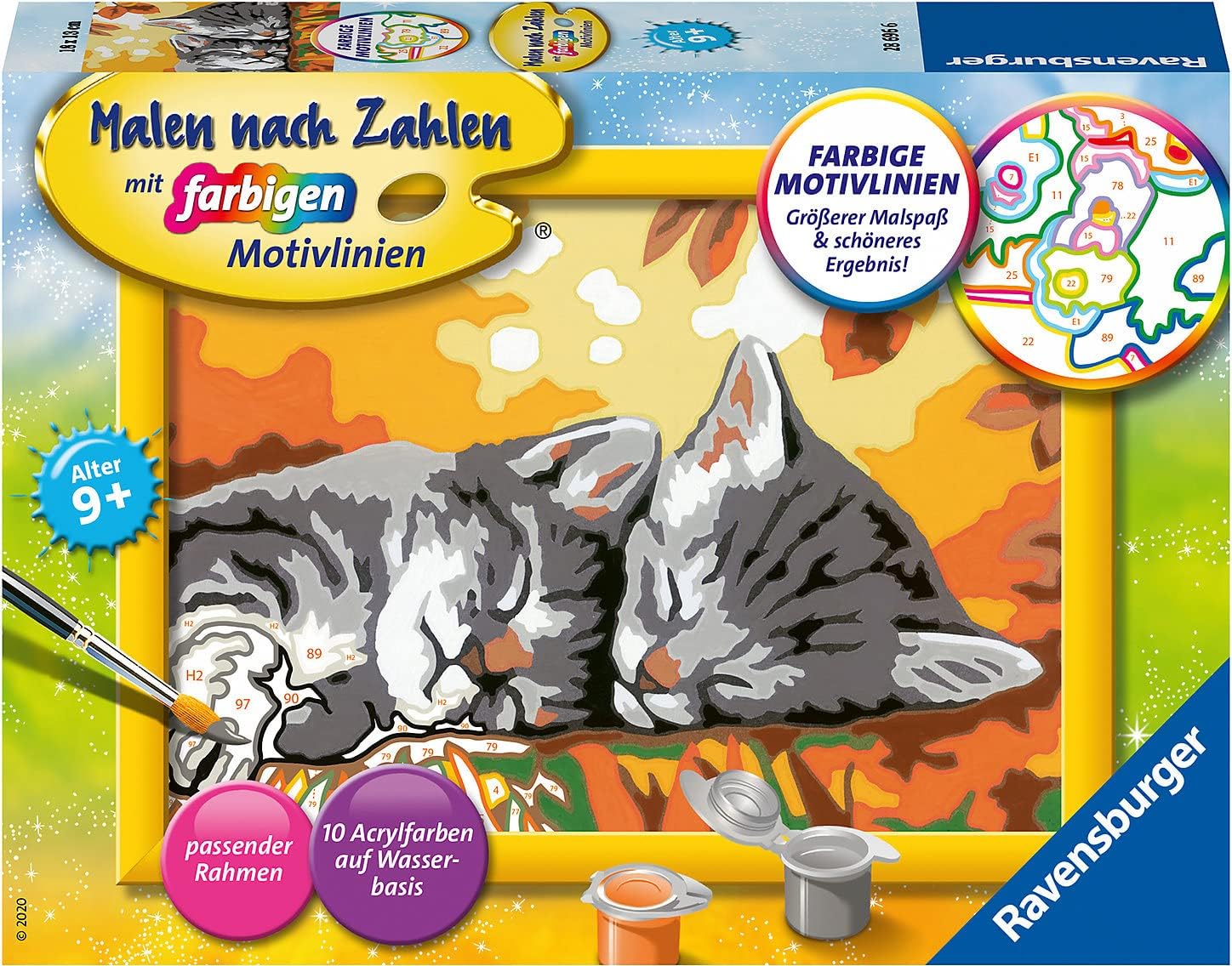 Thumbnail 1 de Ravensburger CreArt Malen nach Zahlen Kätzchen Herbst