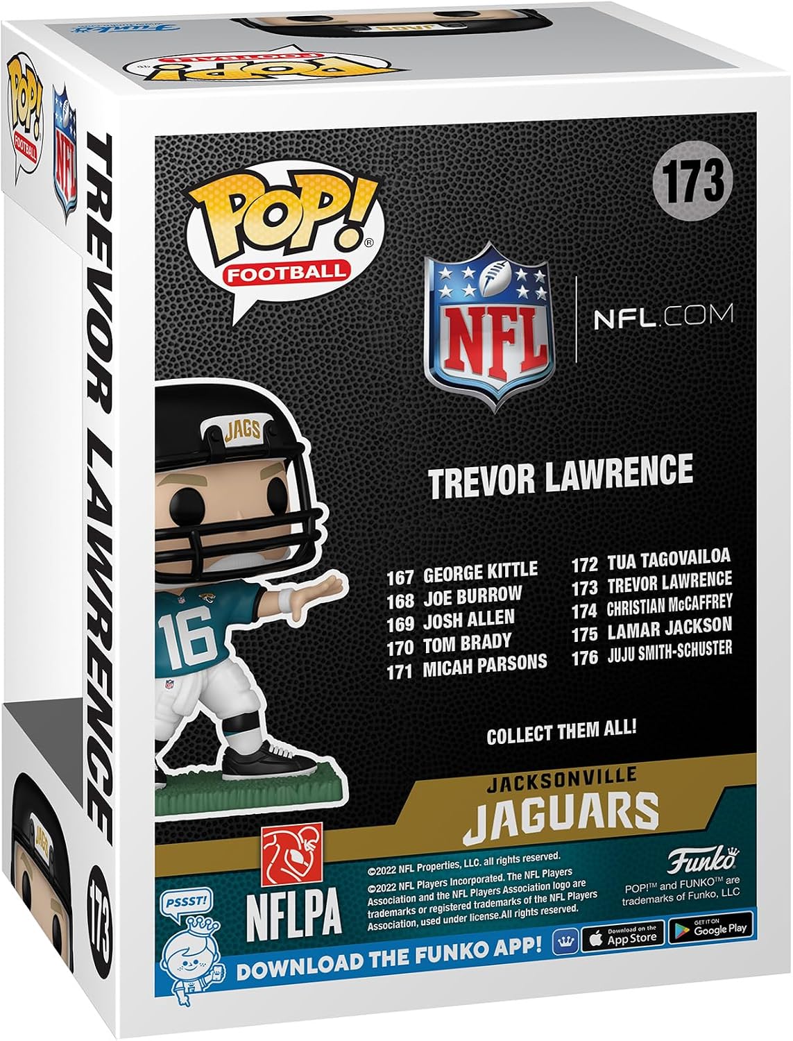 Detalle de Funko 65688 Pop! NFL Jaguars Trevor Lawrence Vinyl Figure, 9 cm