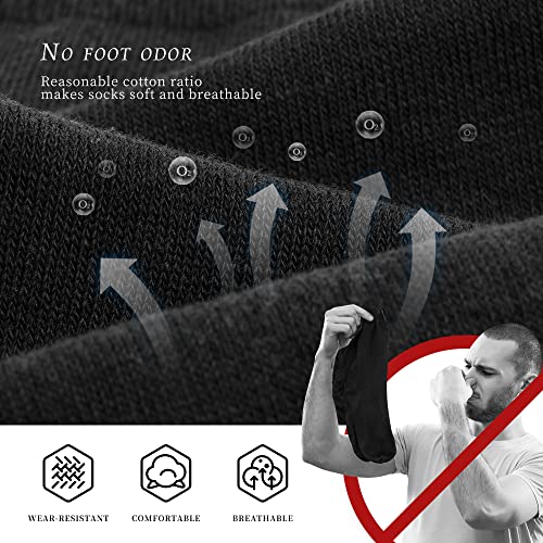 Thumbnail 5 de DarkCom Men's Smart Dress Socks (6 Pairs, Black) – Seamless Comfort for All Day Wear