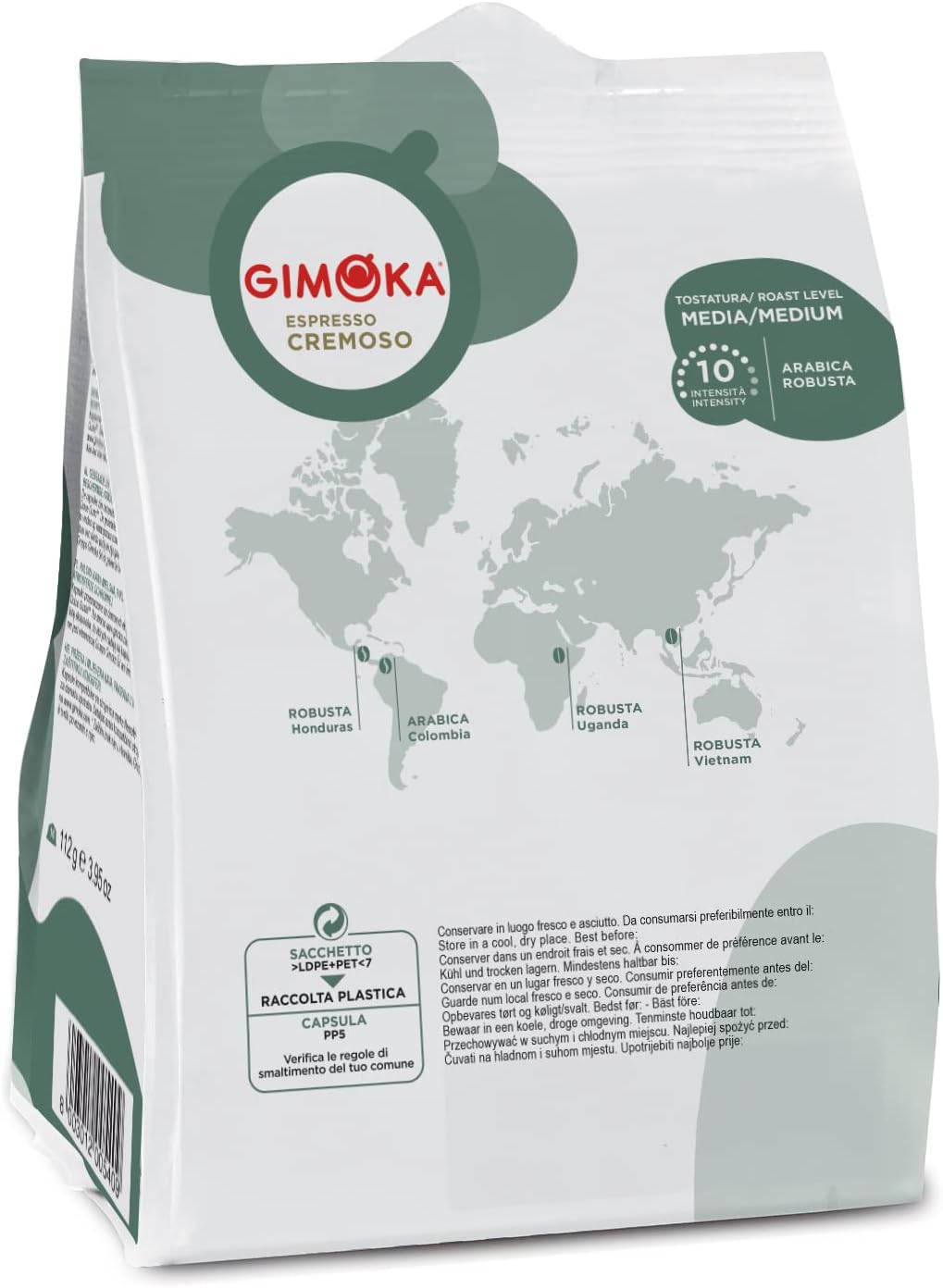 Detalle 2 de Gimoka 64 Capsule Compatibili Dolce Gusto, Gusto Cremoso, Intensità 10 – Made in Italy