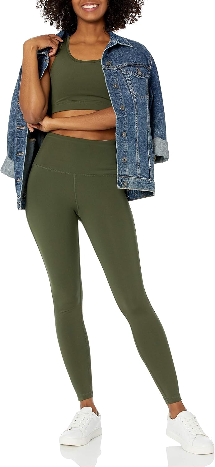 Detalle 2 de Amazon Essentials Women's Active Sculpt Workout Leggings – High‑Rise, Full‑Length (Plus Size available)