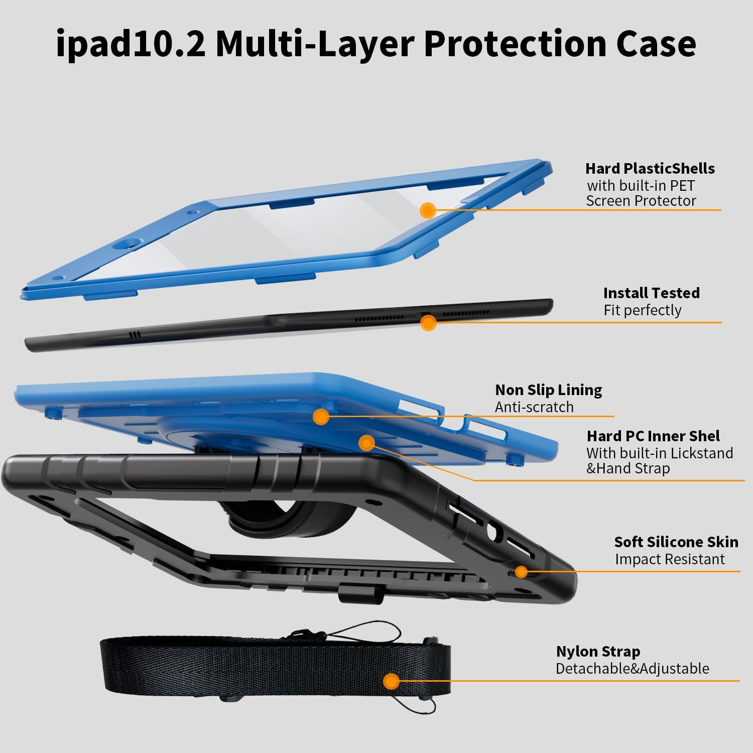 Thumbnail 4 de Stweap Case for iPad 10.2" with 360° Rotating Hand Strap