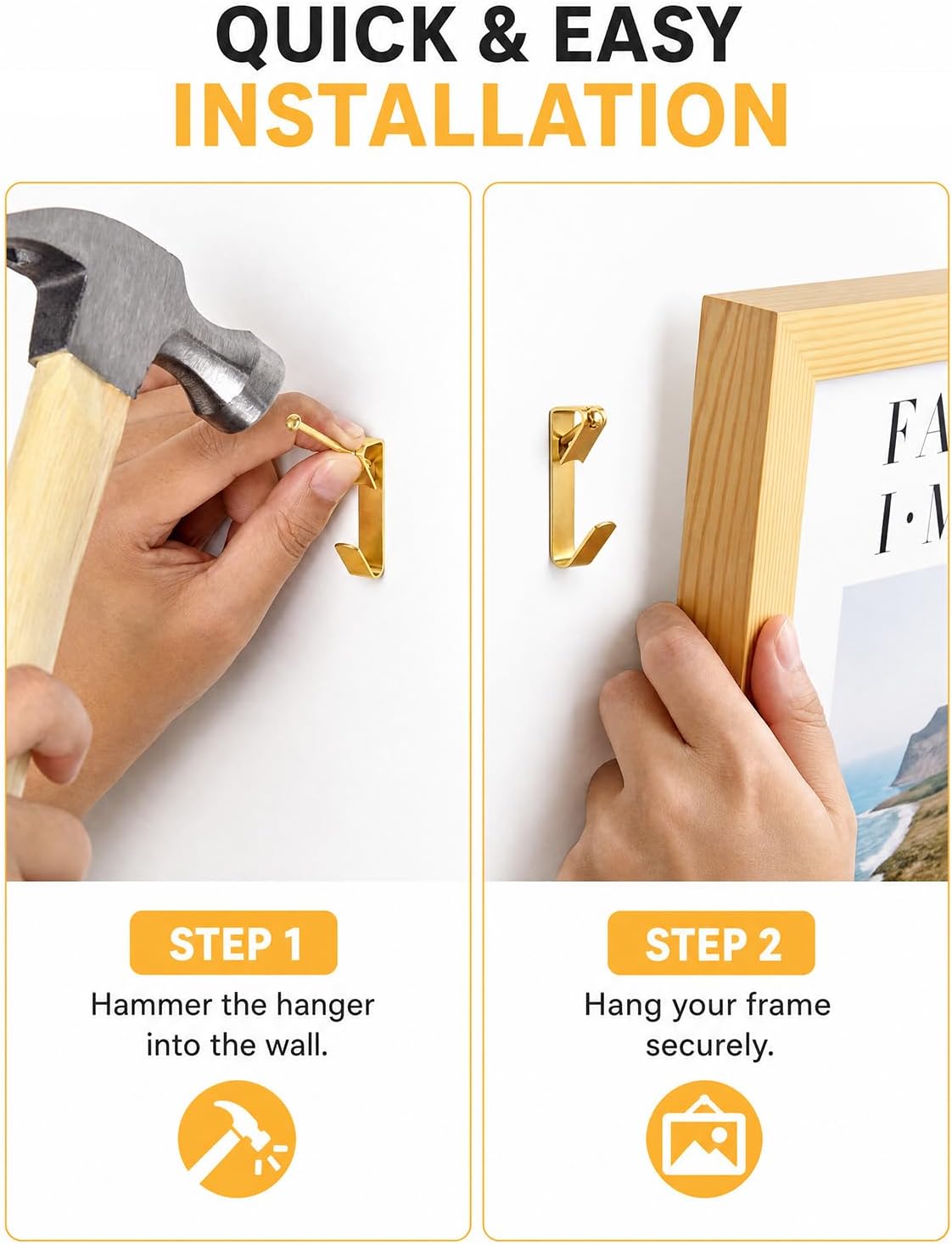 Detalle 2 de COMFRTX Picture Hanging Hooks 270-Piece Kit