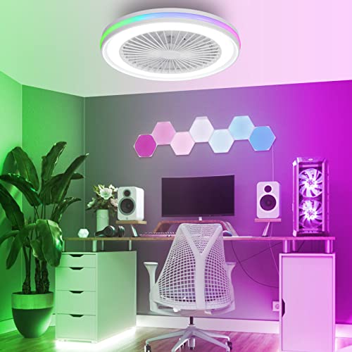 Thumbnail 3 de Activeallbrite Ventilateur de plafond avec éclairage LED 40W RGB (Ø47 cm) – 10 à 13 m²