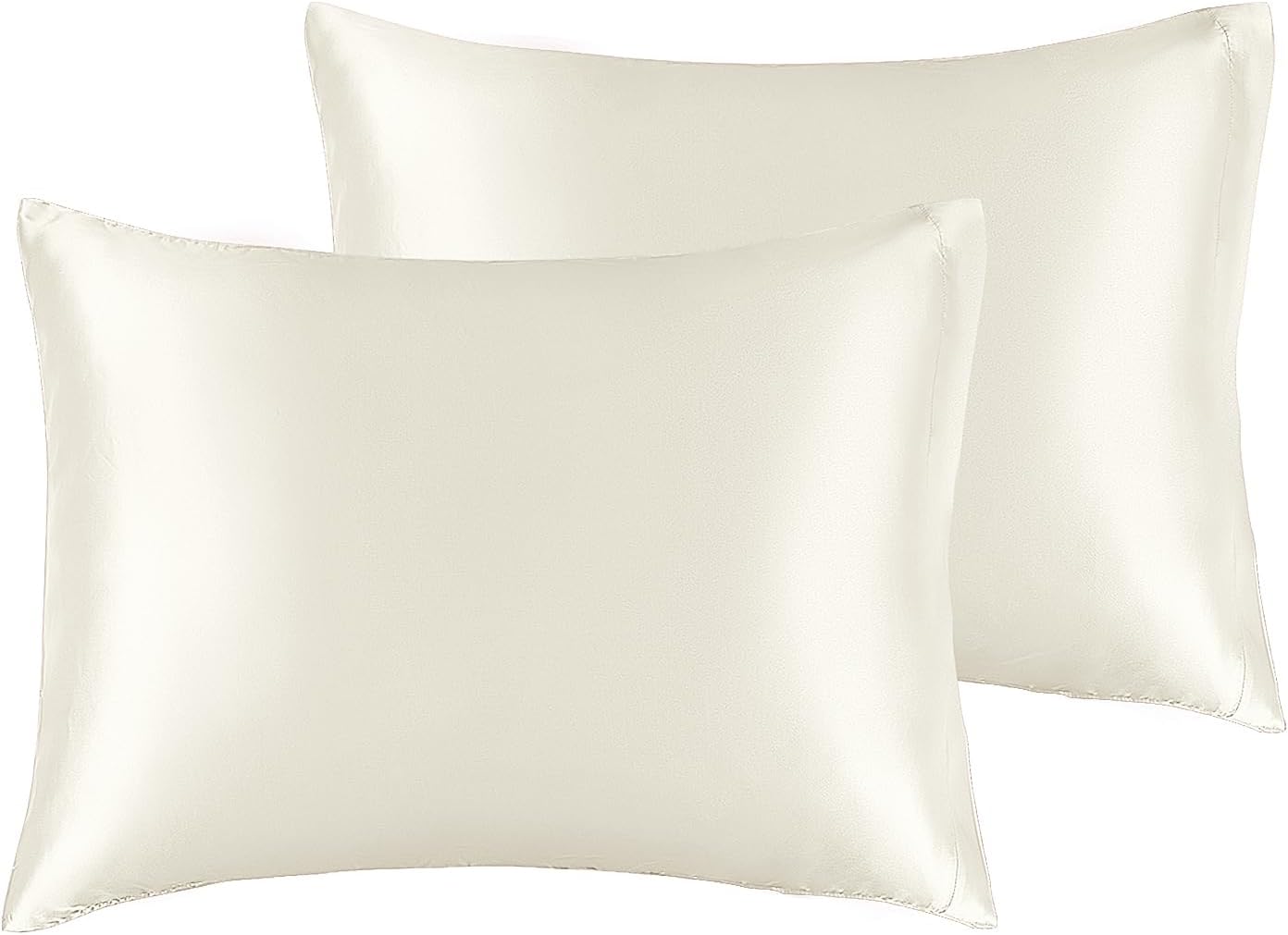Detalle de BEDELITE BEUSA4S1W4TD Satin Pillowcases, Toddler 13x18-Inch, Ivory, Set of 2