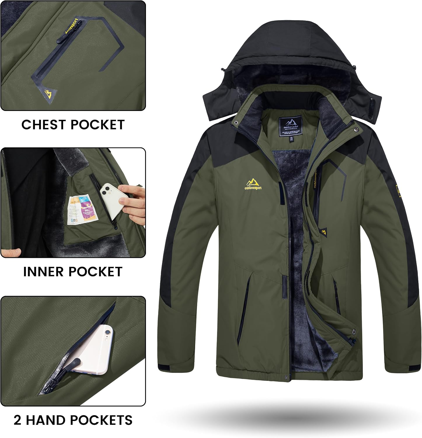 Thumbnail 4 de TACVASEN Men's Winter Skiing Jacket 1️⃣