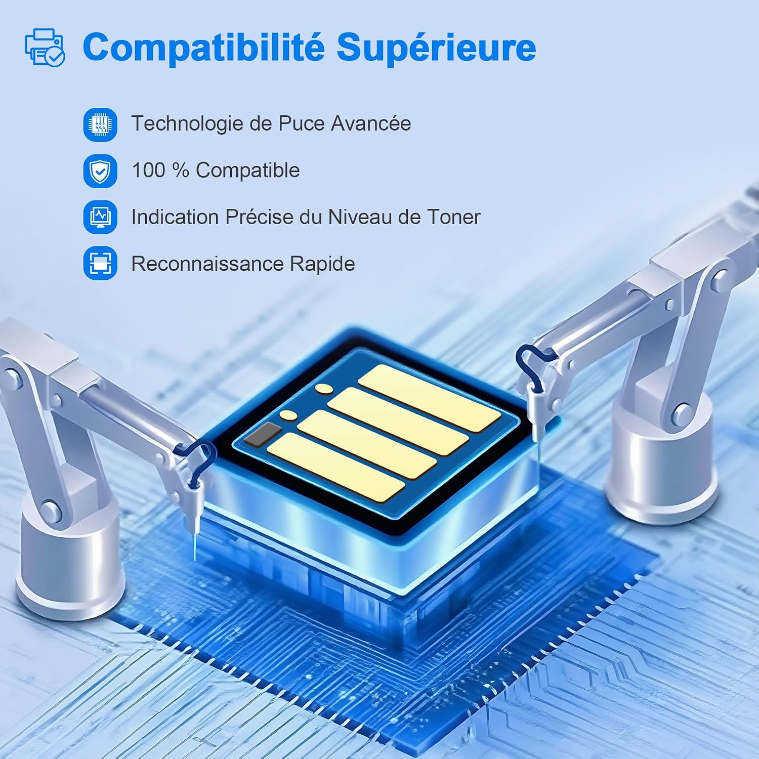 Thumbnail 1 de ONLYU TN3480 Cartouche de Toner Compatible – 2-Pack pour Brother TN-3480 (Noir)