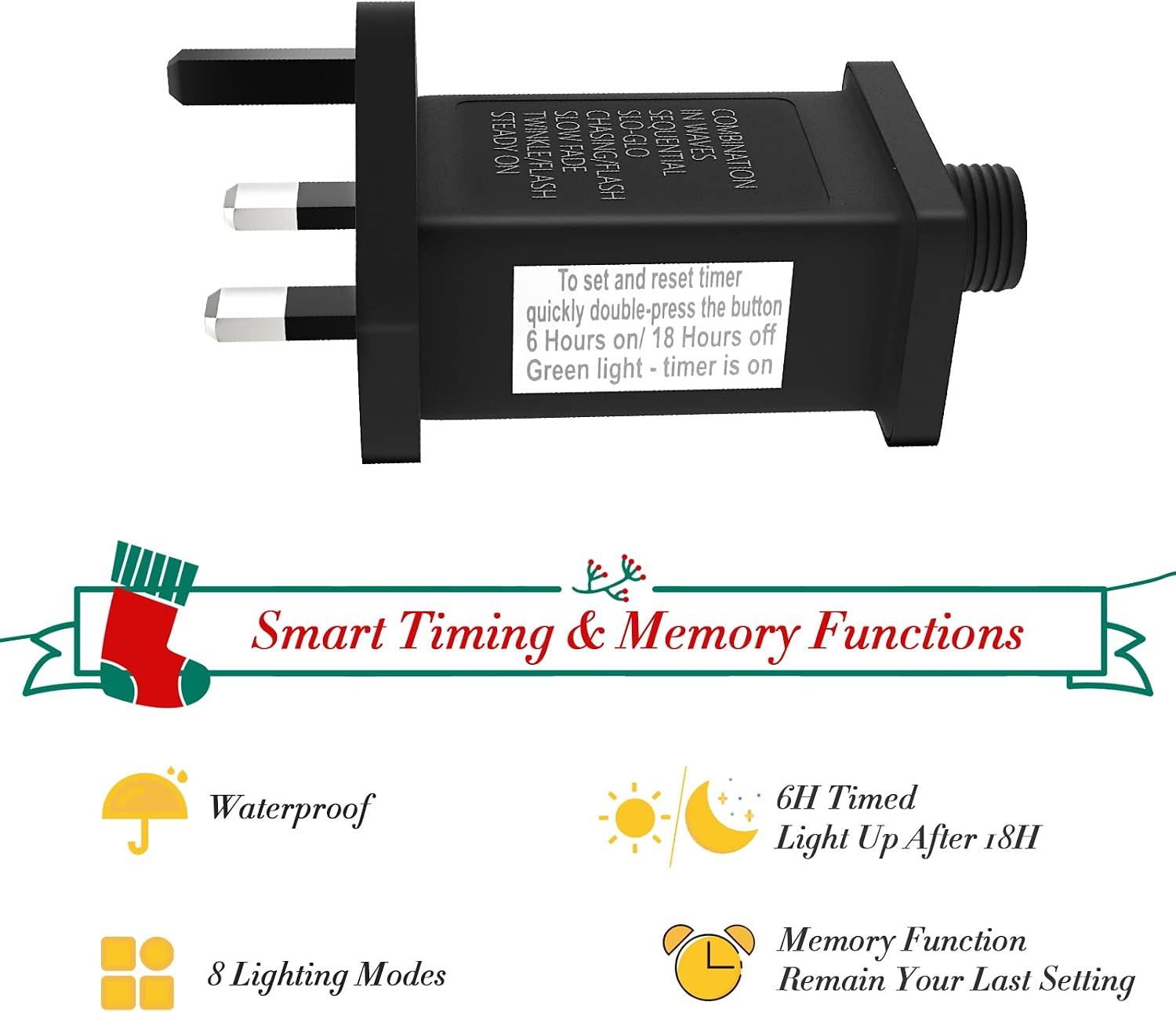 Detalle de Gcstnn 31V Transformer Plug for Xmas Lights