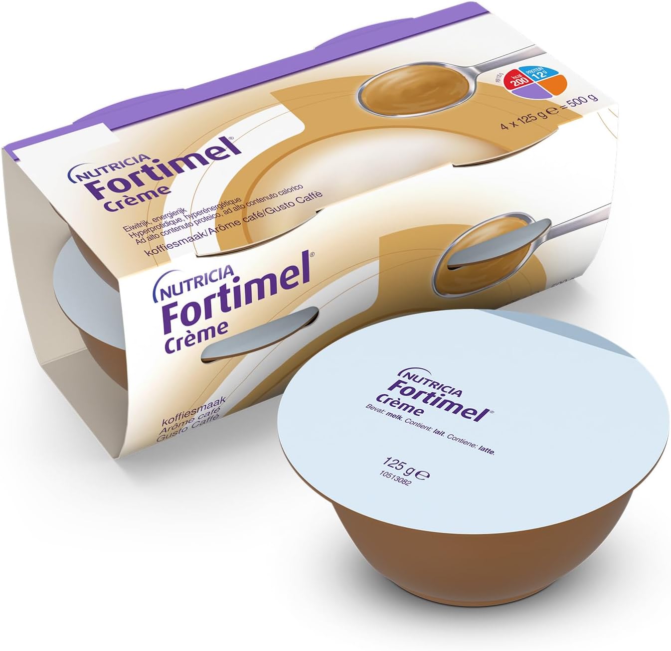 Thumbnail 6 de NUTRICIA Fortimel Creme (4x125 ml) – supplemento nutrizionale cremoso per malnutrizione e difficoltà di deglutizione