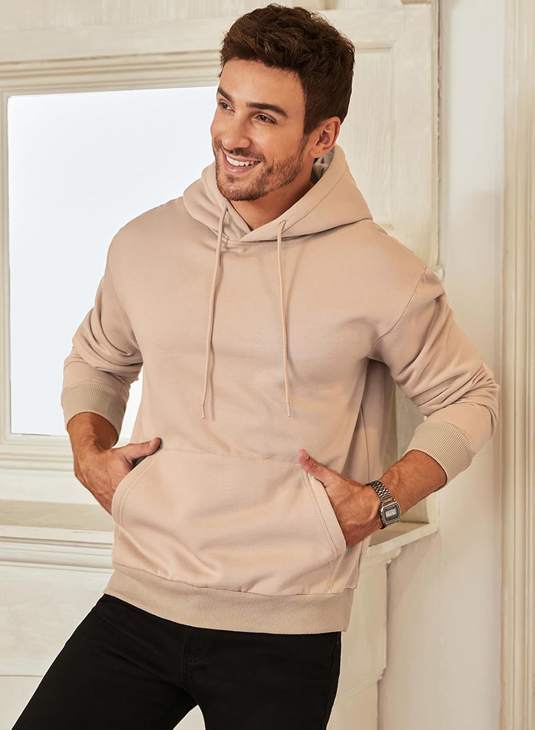 Detalle de JMIERR Hoodie Herren Freizeit Pullover