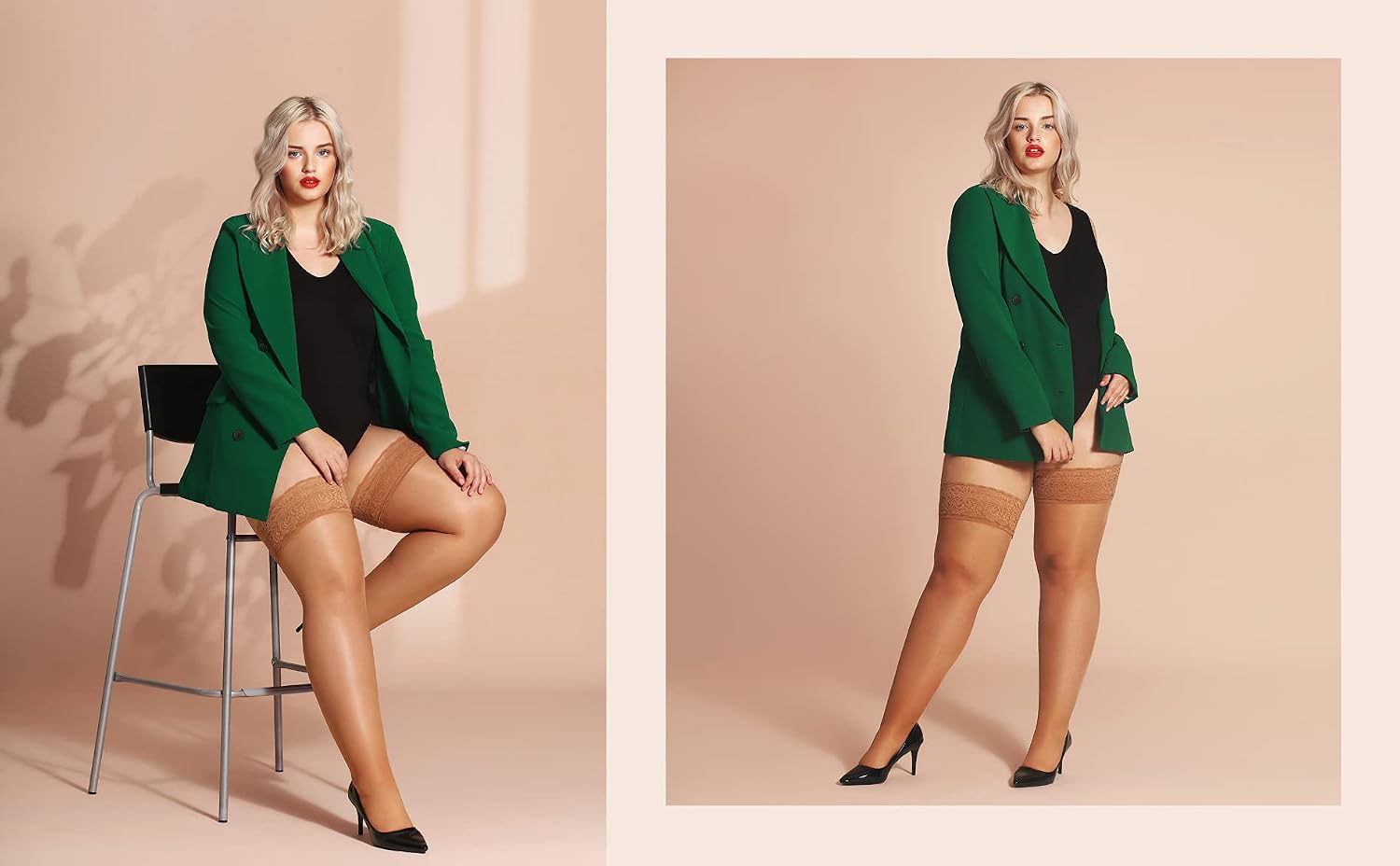 Thumbnail 6 de Bellivalini Calze Autoreggenti Plus Size 20 DEN