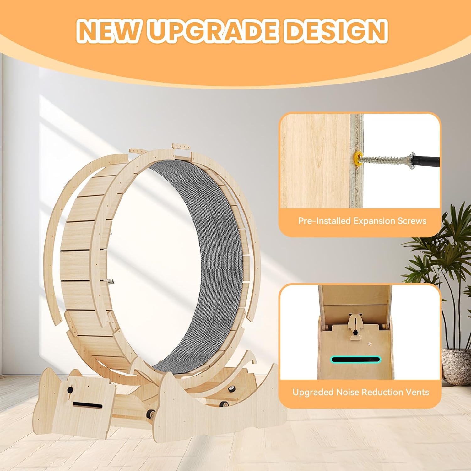 Detalle de homegroove Cat Exercise Wheel 43 inch