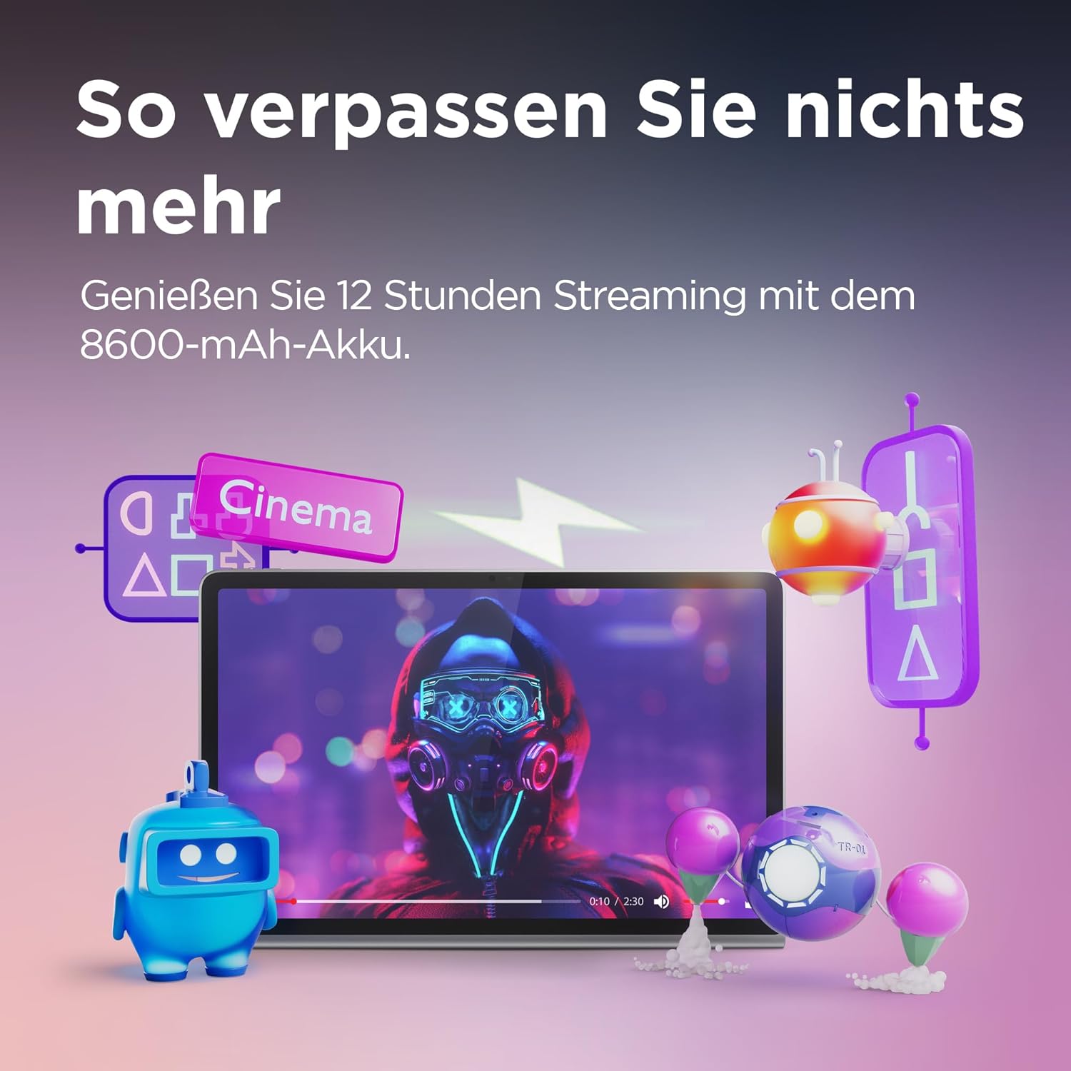 Thumbnail 3 de Lenovo Tab Plus Tablet – 11,5'' 2K Touch, JBL Klang, Android 14