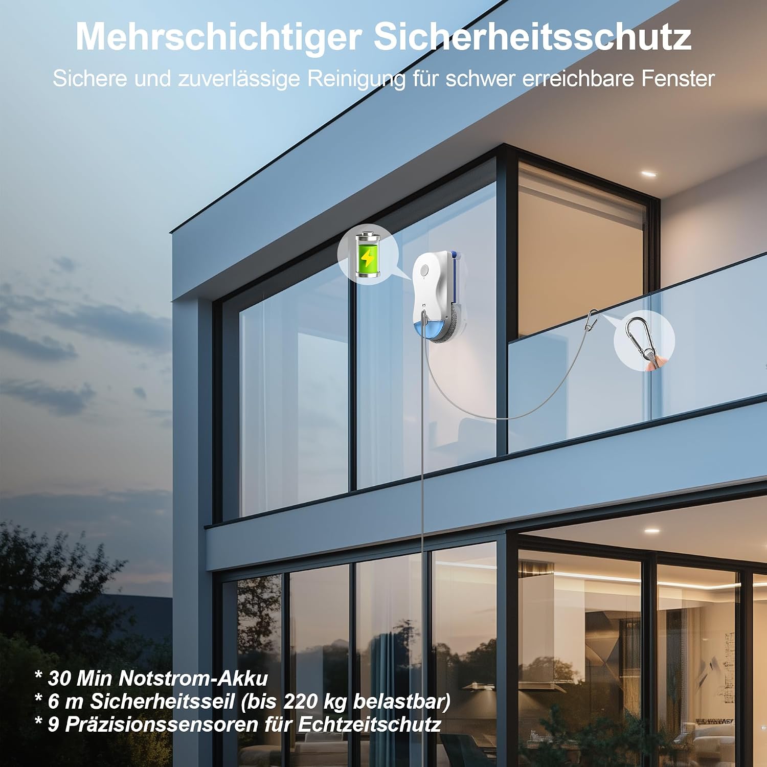 Thumbnail 6 de Hutt R10 Fensterputzroboter – Hybrid Nass-Trocken Reinigung mit Dual-Drive