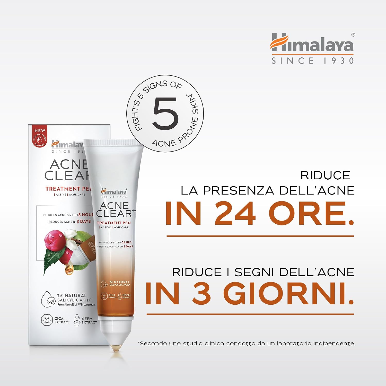 Thumbnail 6 de Himalaya Acne Clear+ Treatment Pen: Correttore di precisione con acido salicilico al 2% e CICA (15 ml)