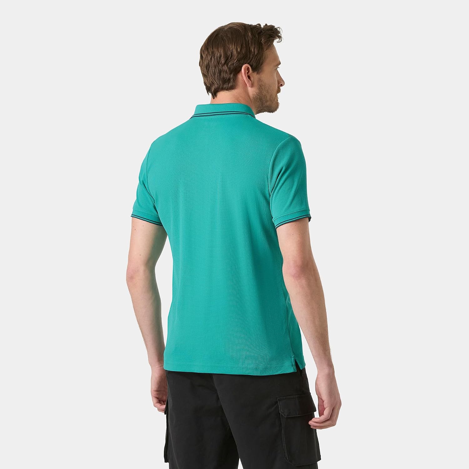 Detalle de Helly Hansen Uomo Polo Kos: polo classica a maniche corte dal tocco marino