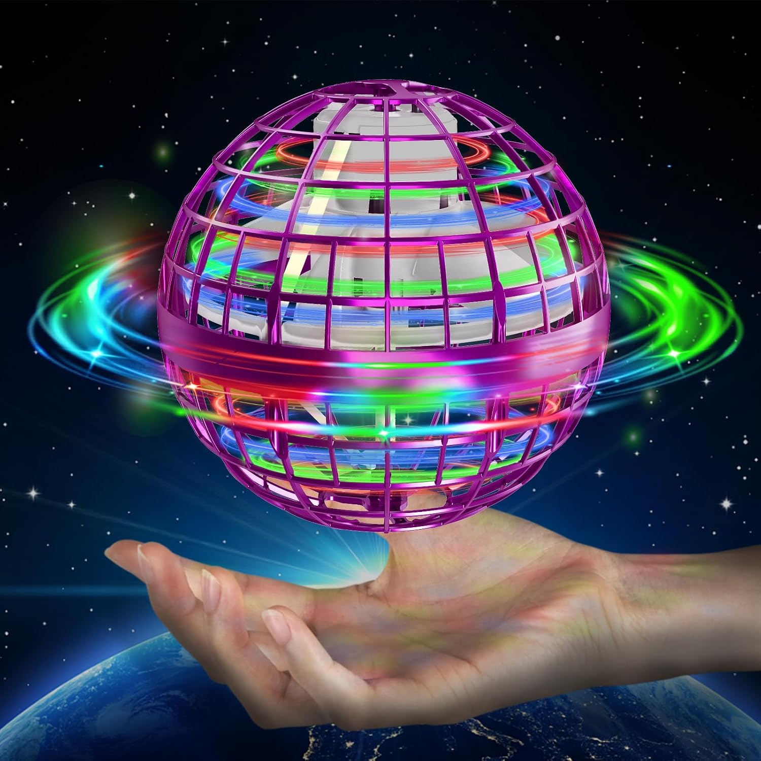 Detalle de Fliegender Ball mit LED für Kinder 6+