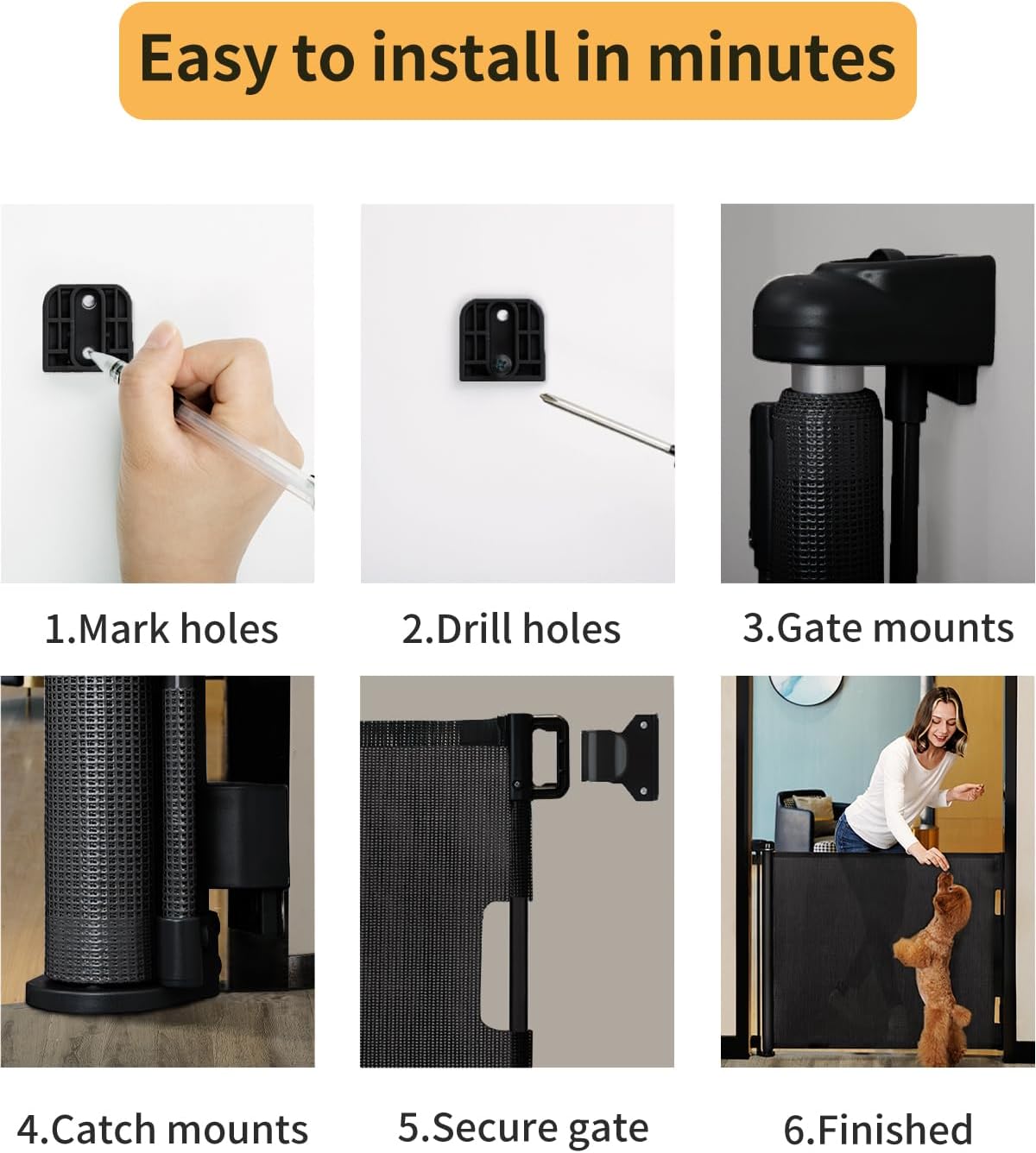 Thumbnail 4 de dearlomum Retractable Baby Gate 86cm Tall