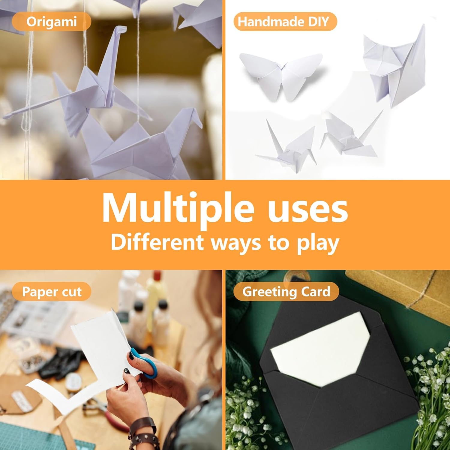 Thumbnail 6 de A4 White Card - 230GSM, 100 Pack: Durable Cardstock for Cards, Invitations and DIY Craft
