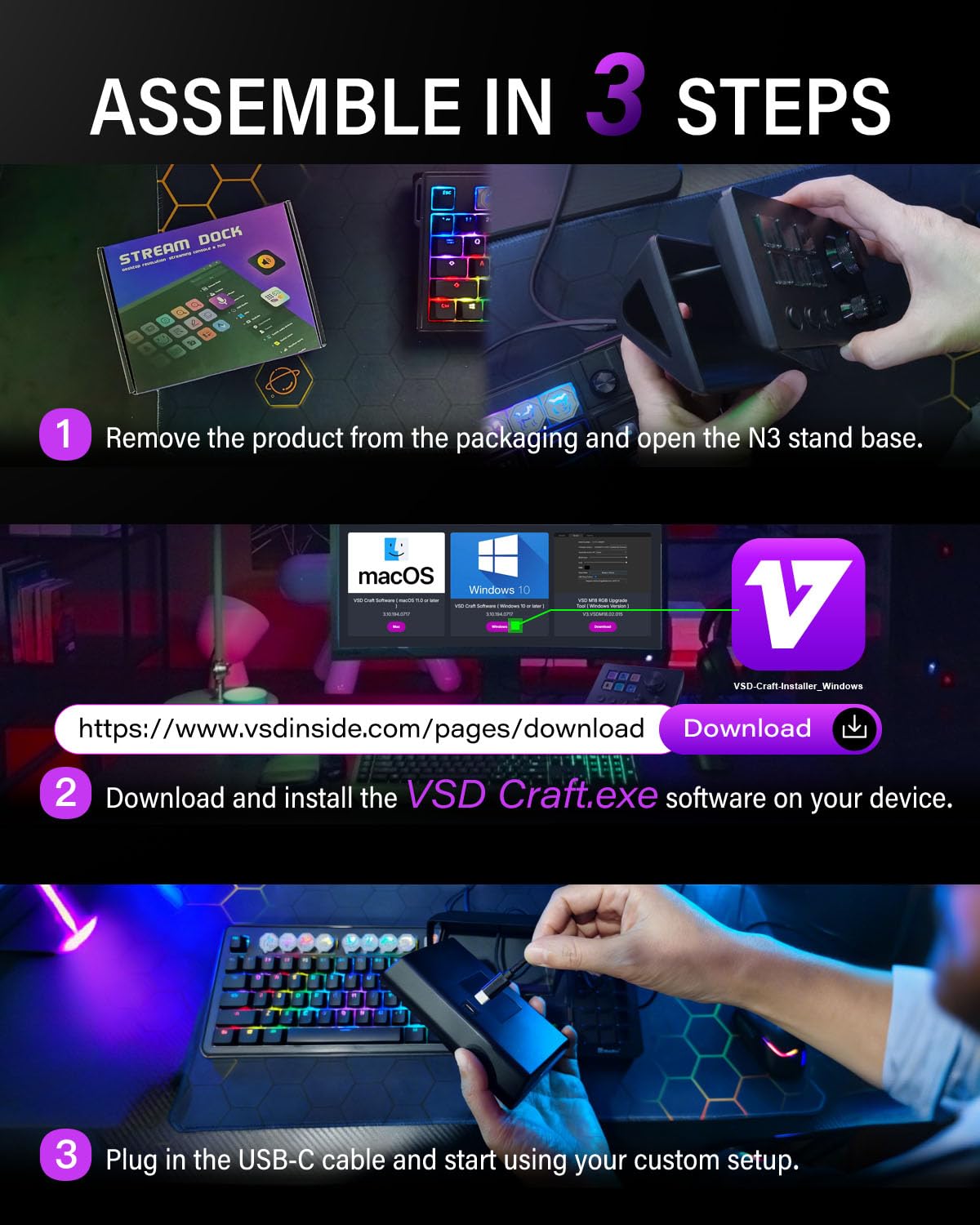 Thumbnail 4 de Basicolor N3 Stream Controller Deck
