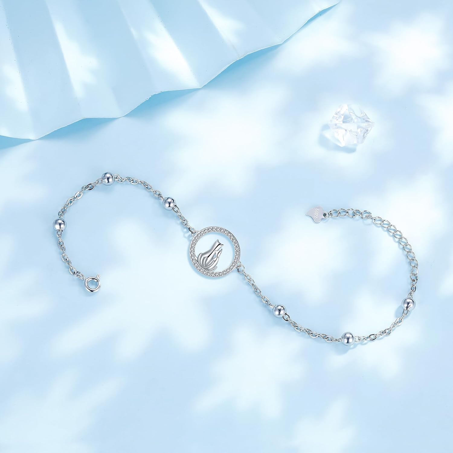 Detalle de J.MUEN Damen-Armband aus 925 Sterling Silber mit Tier-Motiv (Serie) inkl. Geschenkbox