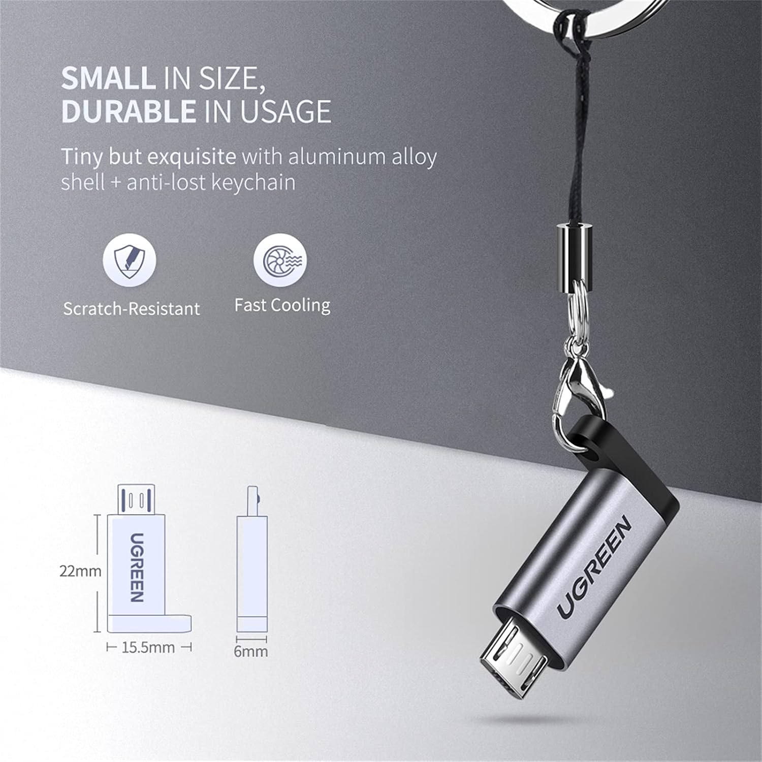 Thumbnail 6 de UGREEN USB-C to Micro-USB Adapter 2-Pack, 480 Mbps Data Transfer