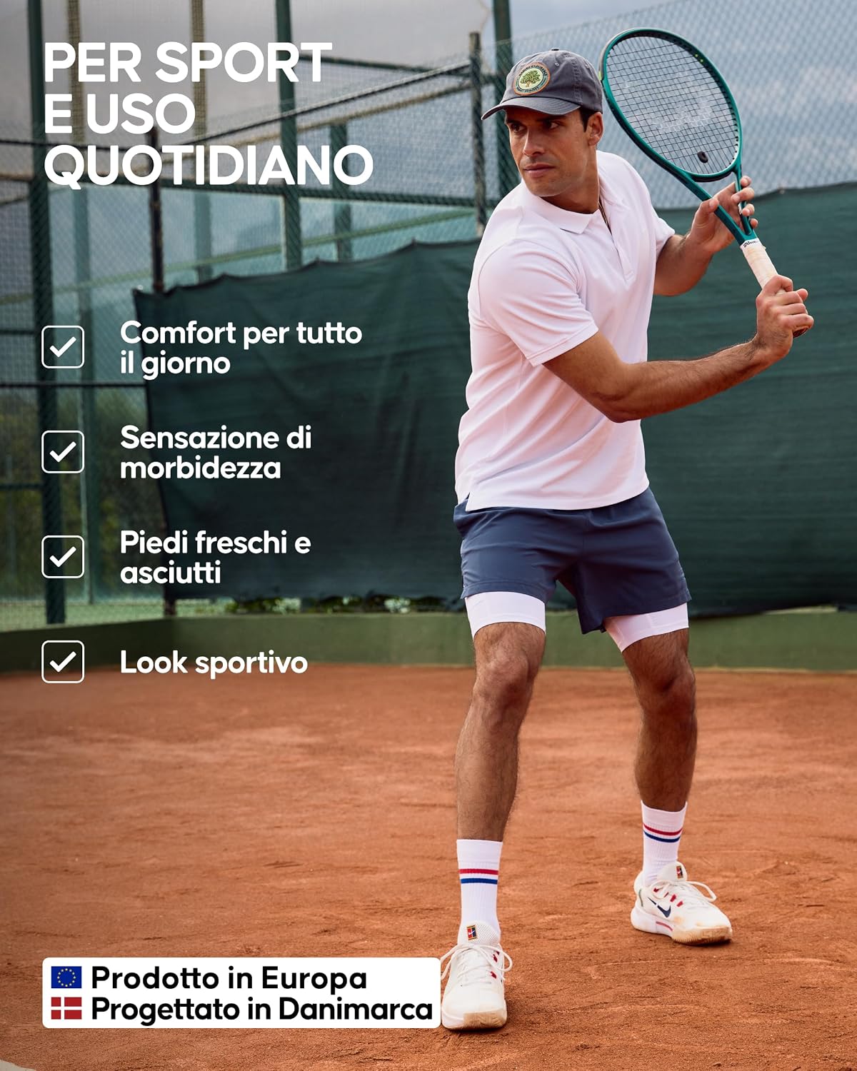 Detalle de Danish Endurance Calze Tennis Unisex