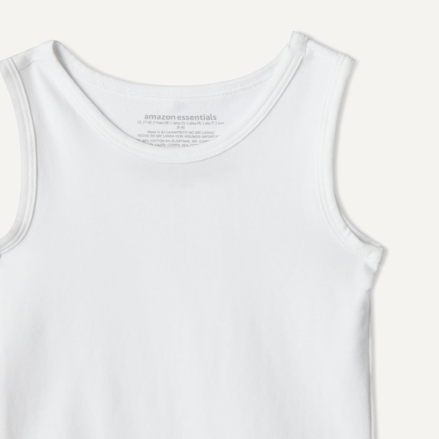 Detalle 2 de Amazon Essentials Boys' Cotton Jersey Vest Undershirt (Pack of 5)