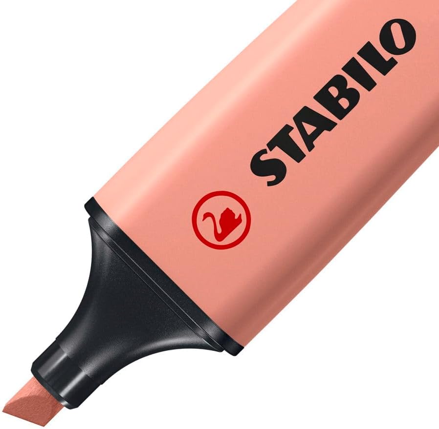 Detalle 2 de STABILO BOSS ORIGINAL 30er Textmarker-Set: Neon, Pastell, Naturtöne & Schwarz mit Stiftehalter